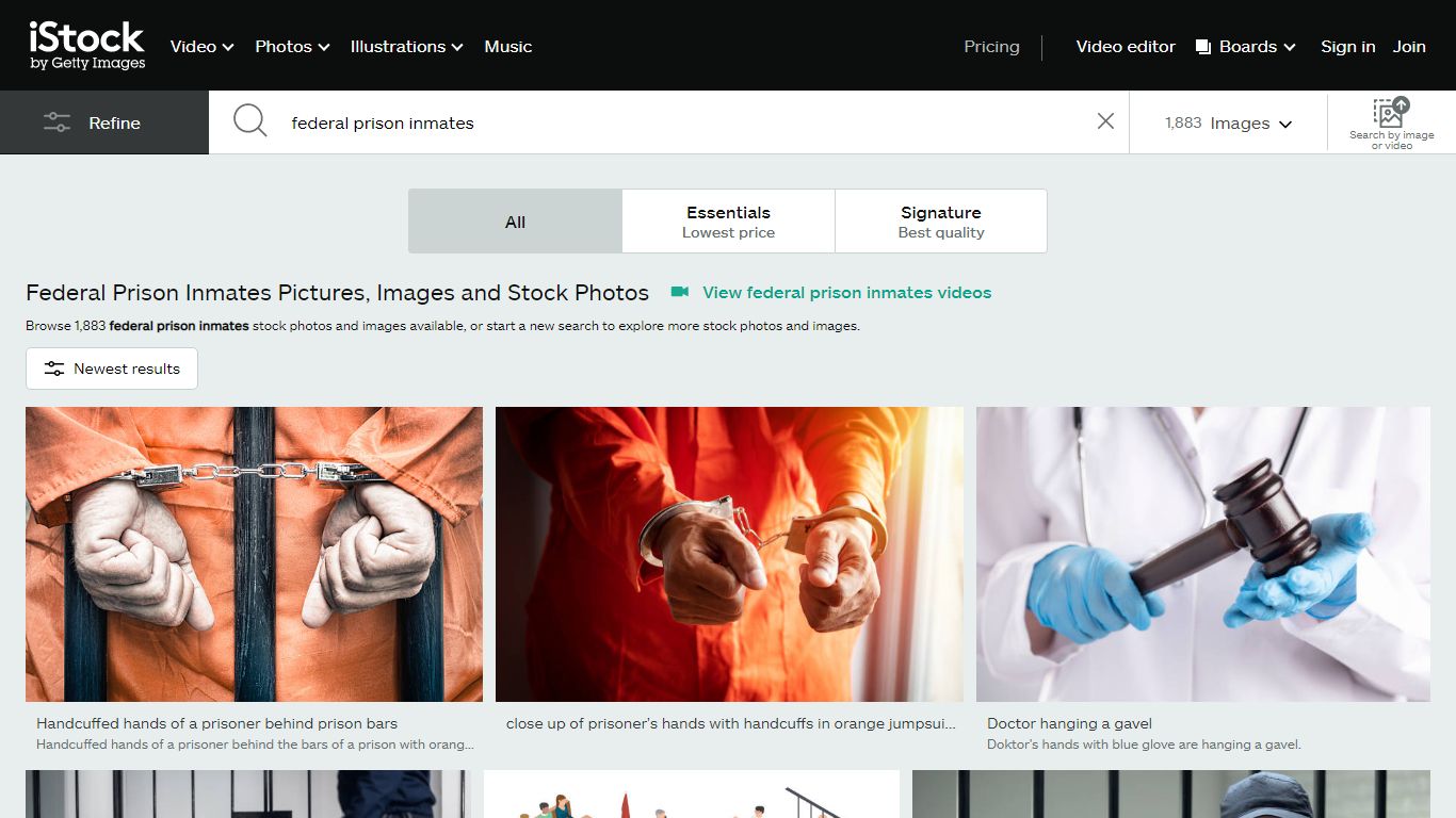 Federal Prison Inmates Pictures, Images and Stock Photos
